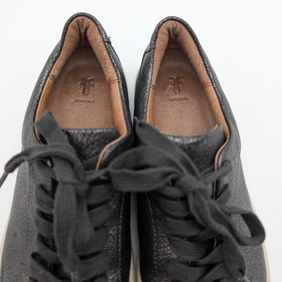 Frye Pewter Low Top Sneakers Shoes Women's Charcoal Metallic Size US6.5M EU37 - Picture 12 of 12